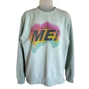Taylor Swift Me! Sweatshirt Lover Album Mint Green Watercolor Graphic Crew Small